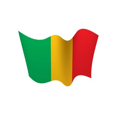 Mali bayrağı. Vektör