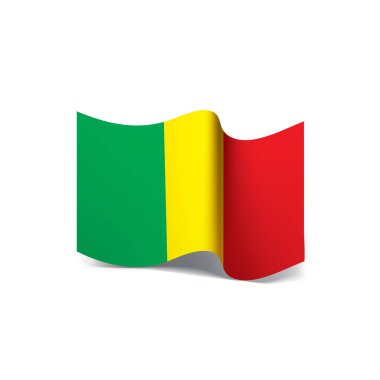 Mali bayrağı. Vektör