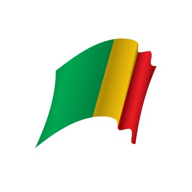 Mali bayrağı. Vektör