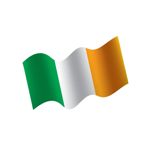 Bandera de Irlanda, ilustración vectorial — Vector de stock