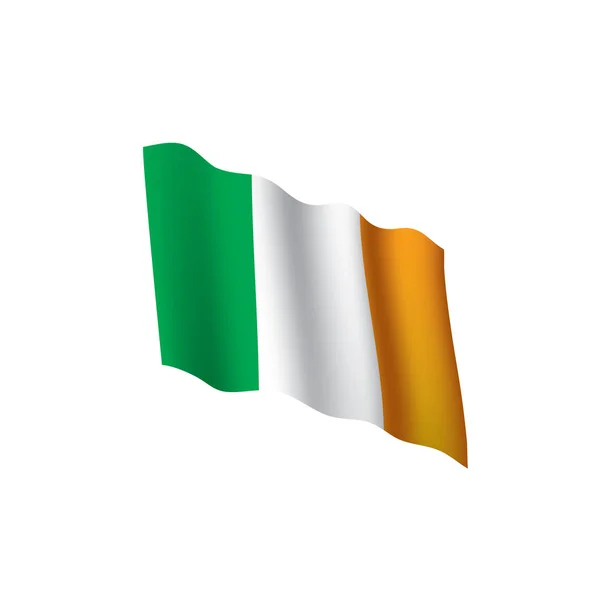 爱尔兰国旗，矢量图解 — 图库矢量图片