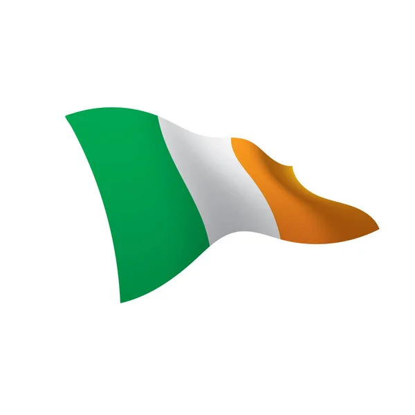 Ireland flagga, vektor illustration — Stock vektor