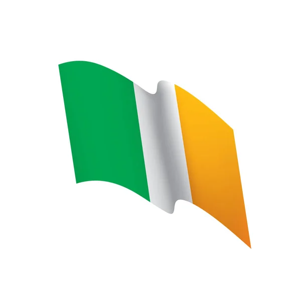 Ireland flagga, vektor illustration — Stock vektor