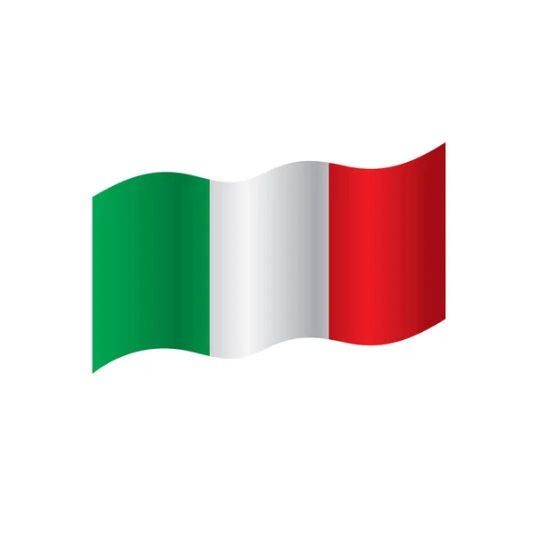 Italien-Flagge, Vektorabbildung — Stockvektor