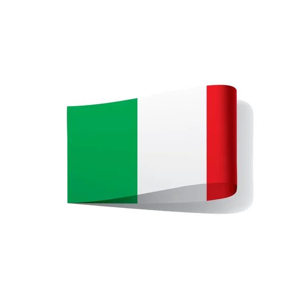 Italië vlag, vector illustratie — Stockvector