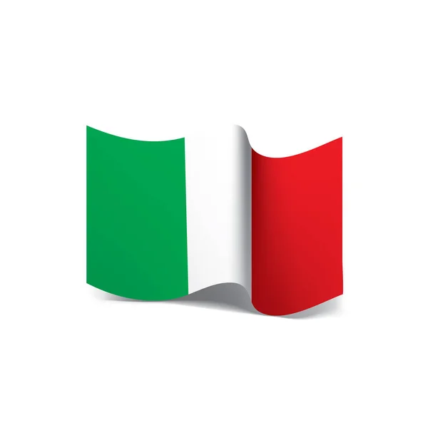 Italien-Flagge, Vektorabbildung — Stockvektor