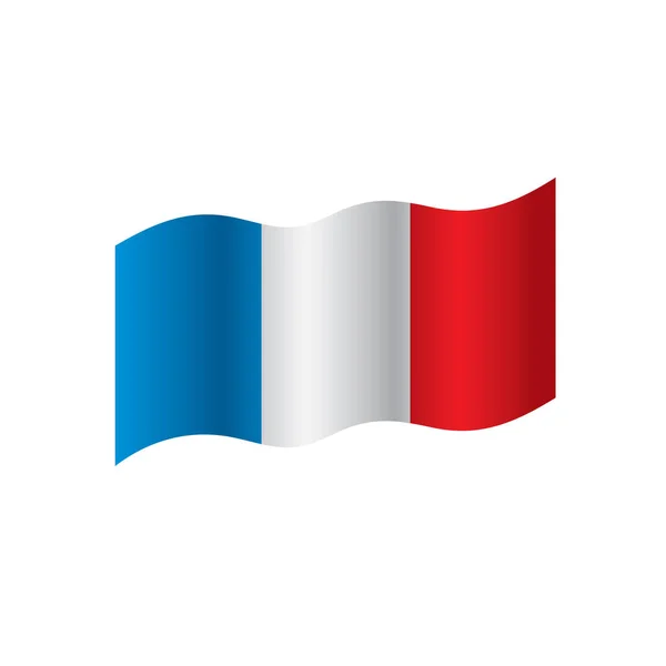 Franciaország lobogója, vektoros illusztráció — Stock Vector