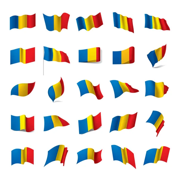 Флаг Чада, векторная иллюстрация — стоковый вектор