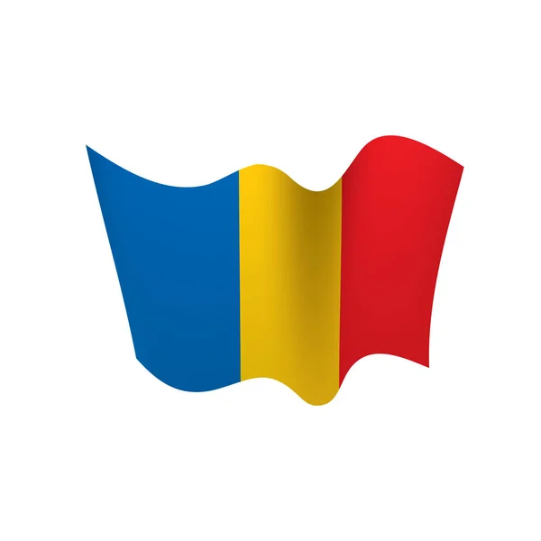 Bandiera ciad, illustrazione vettoriale — Vettoriale Stock