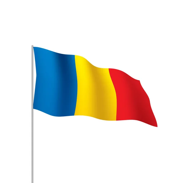 De vlag van Tsjaad, vectorillustratie — Stockvector