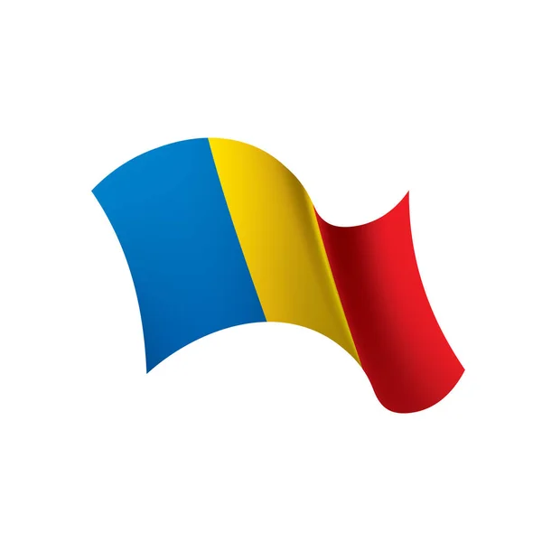 Bandera de Chad, vector de ilustración — Archivo Imágenes Vectoriales