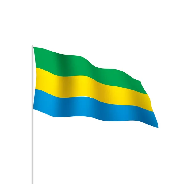 Gabon flag, vector illustration — Stock Vector