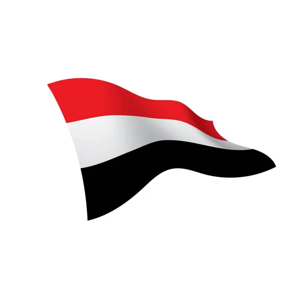 Йеменский флаг, векторная иллюстрация — стоковый вектор