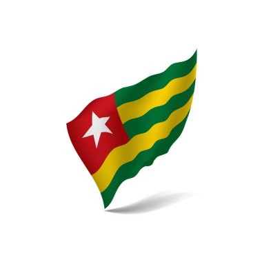 Togo bayrak, vektör çizim