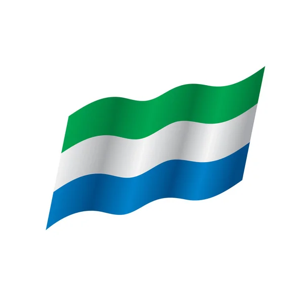 Sierra leone flag, vektorillustration — Stockvektor