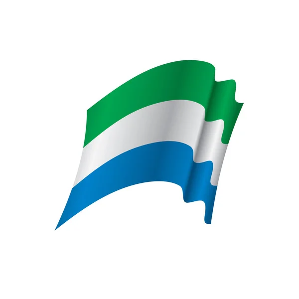 Sierra Leone-i zászló, vektoros illusztráció — Stock Vector