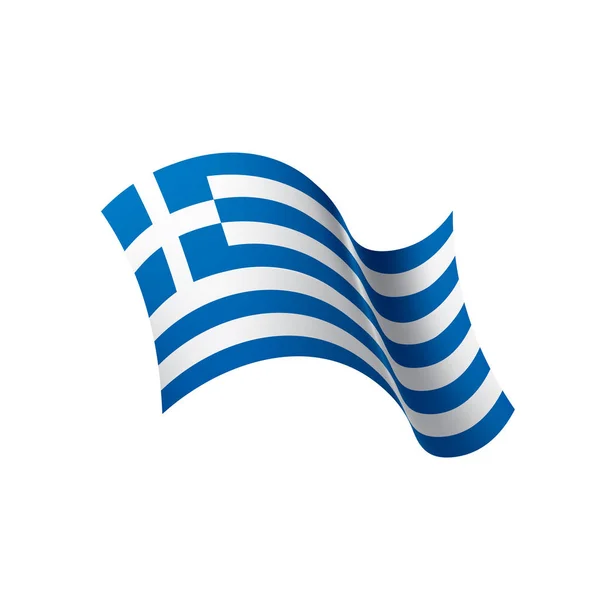 希腊国旗，矢量插图 — 图库矢量图片