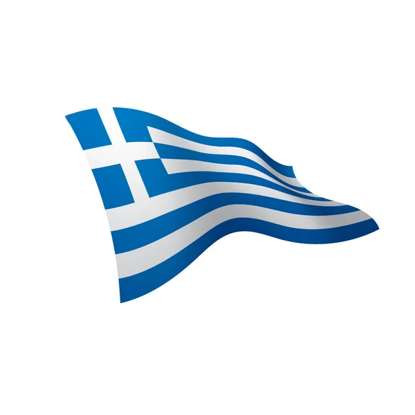 Grèce drapeau, illustration vectorielle — Image vectorielle