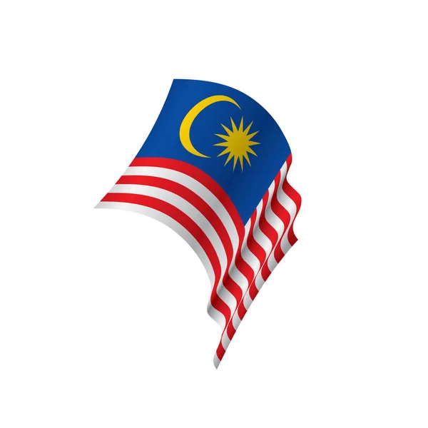 Bendera Malaysia, ilustrasi vektor - Stok Vektor