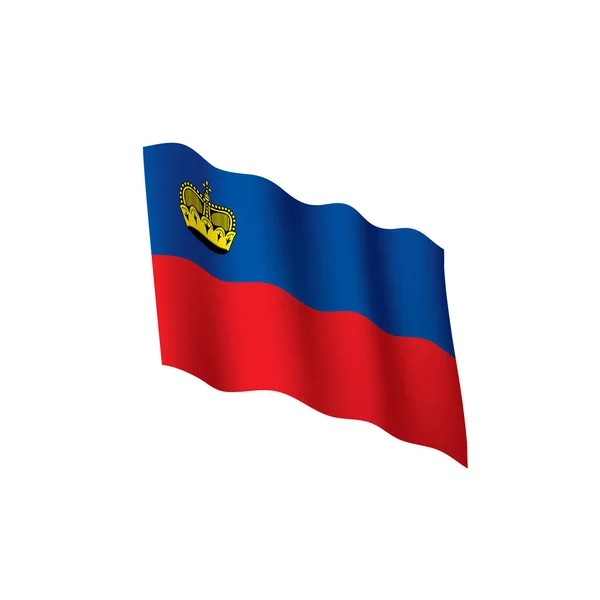 Flaga Liechtensteinu, ilustracji wektorowych — Wektor stockowy