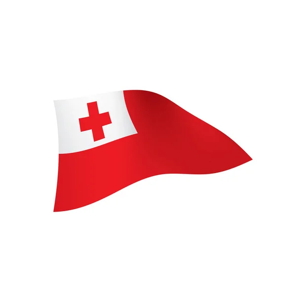 Tonga bayrak, vektör çizim — Stok Vektör