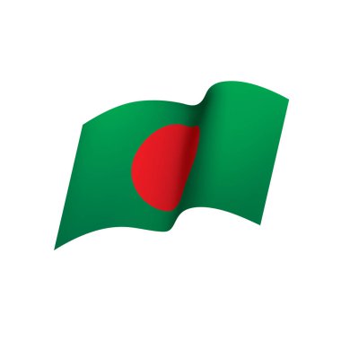 bangladeş bayrağı, vektör illüstrasyonu