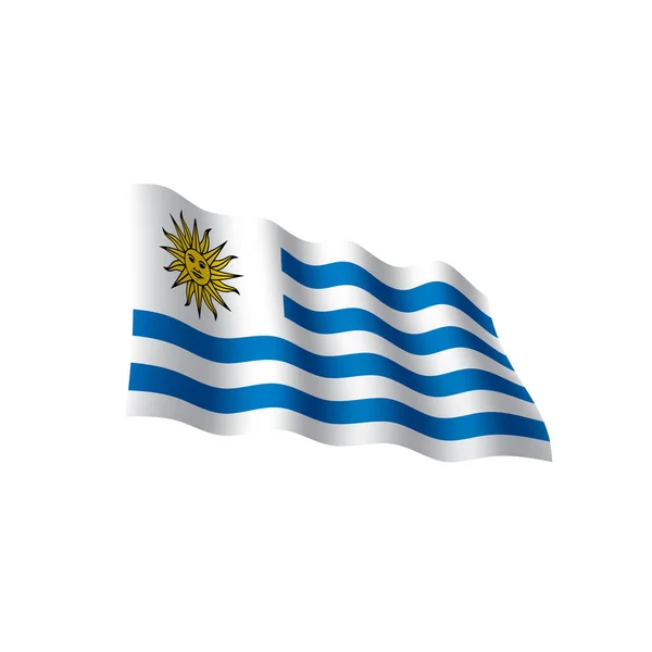 Drapeau Uruguay, illustration vectorielle — Image vectorielle