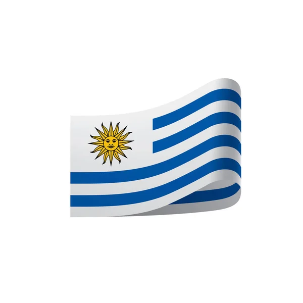 Bandera de Uruguay, vector de ilustración — Vector de stock