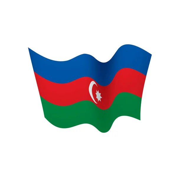 Bandera de Azerbaiyán, ilustración vectorial — Archivo Imágenes Vectoriales