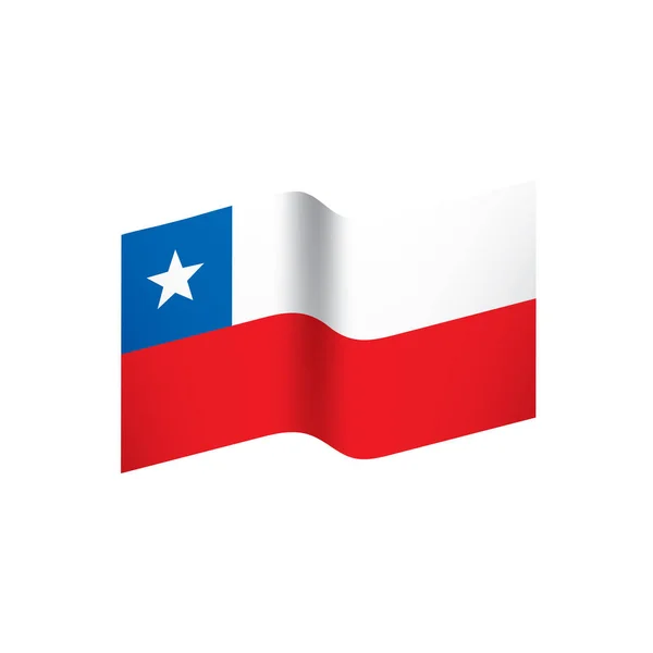Cile bandiera, illustrazione vettoriale — Vettoriale Stock