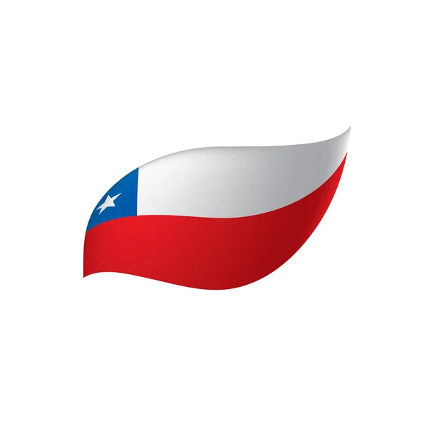 Drapeau Chili, illustration vectorielle — Image vectorielle