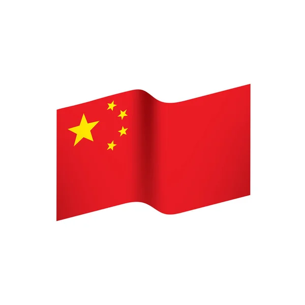 Bandera de China, ilustración vectorial — Vector de stock