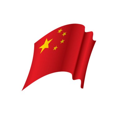 Çin bayrağı, vektör illüstrasyonu