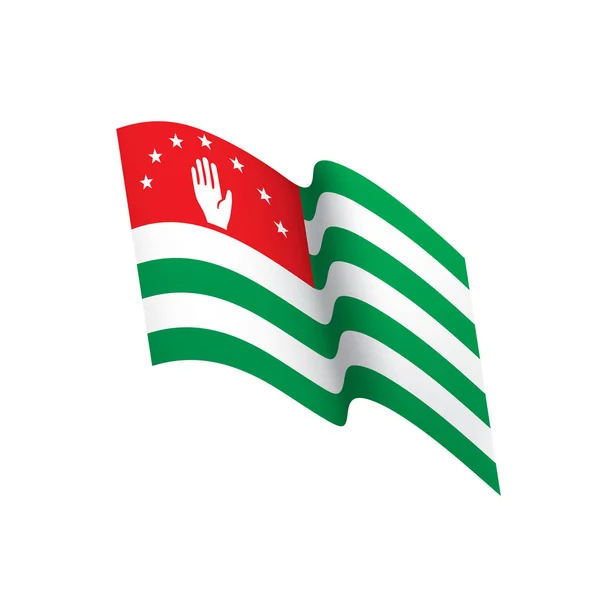 Abhazya bayrağı, vektör çizim — Stok Vektör
