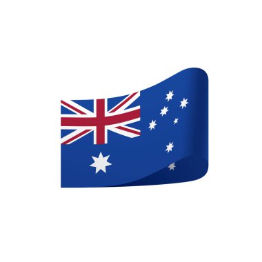Avustralya bayrağı, vektör illüstrasyonu