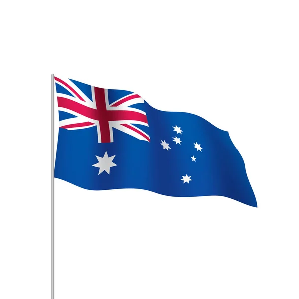 Bandera de Australia, ilustración vectorial — Vector de stock