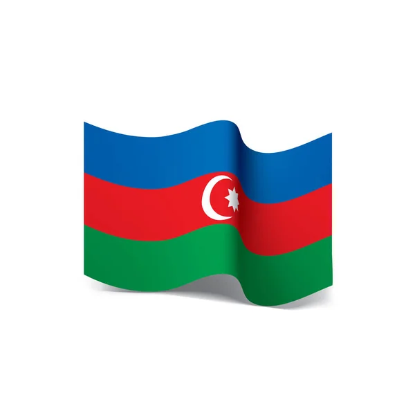 Bandera de Azerbaiyán, ilustración vectorial — Vector de stock