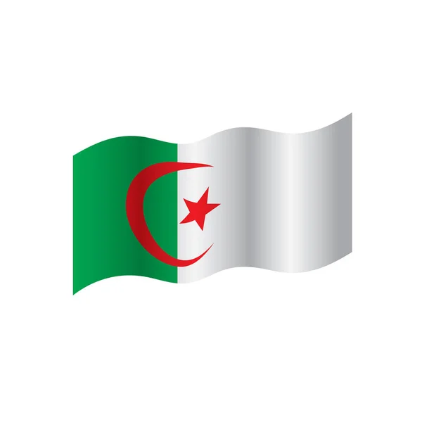 Drapeau Algérie, illustration vectorielle — Image vectorielle