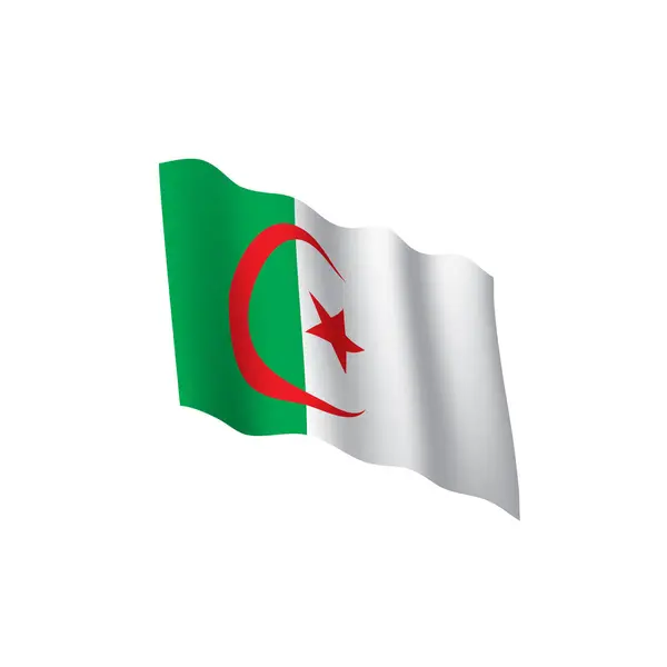 Algerien Flagge, Vektorabbildung — Stockvektor