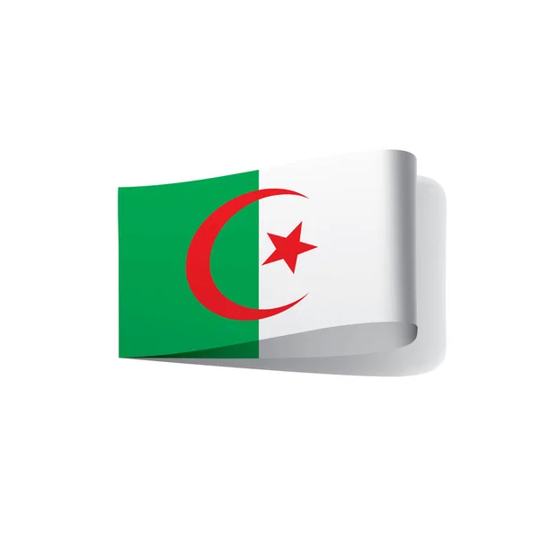 Algerien Flagge, Vektorabbildung — Stockvektor