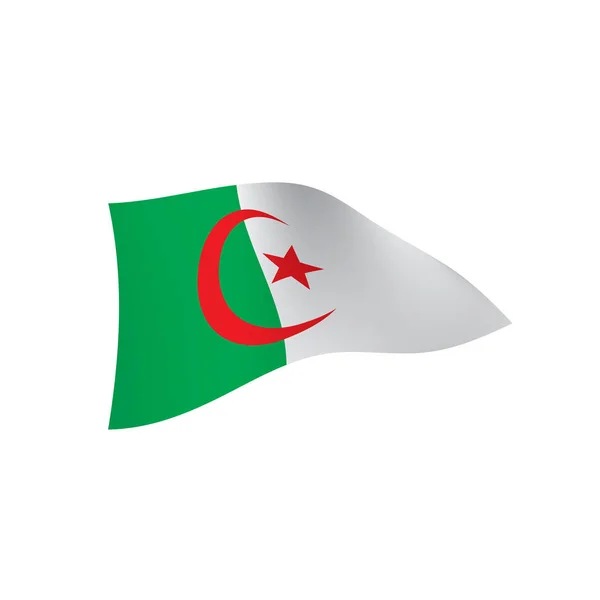 Drapeau Algérie, illustration vectorielle — Image vectorielle