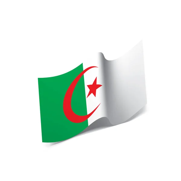 Drapeau Algérie, illustration vectorielle — Image vectorielle