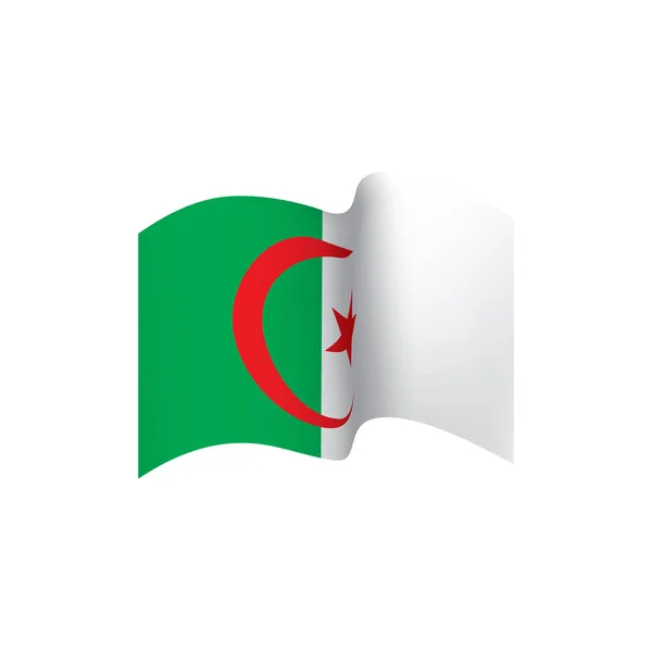 Drapeau Algérie, illustration vectorielle — Image vectorielle