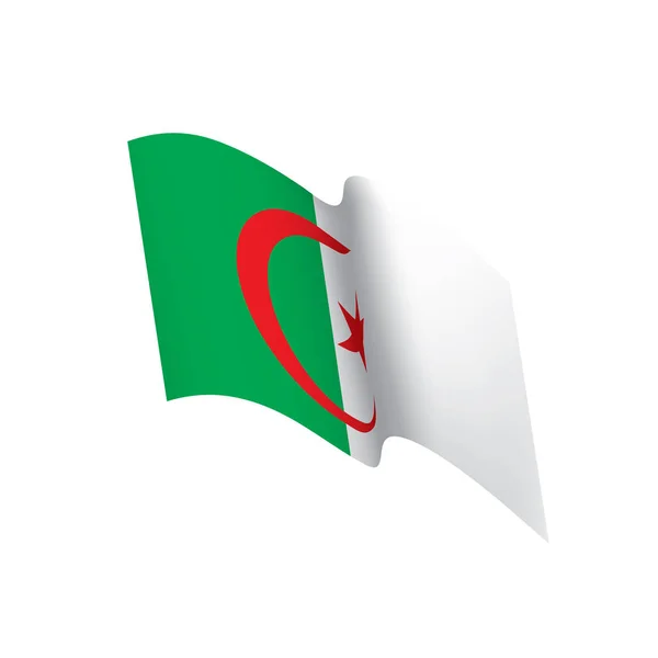 Algerien Flagge, Vektorabbildung — Stockvektor