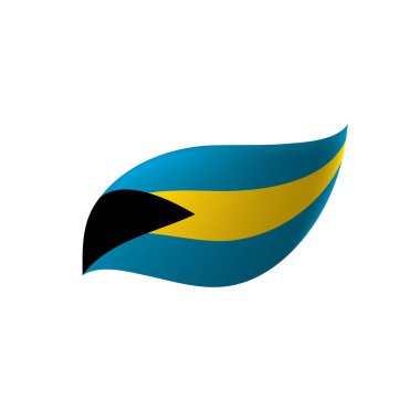 Bahamalar bayrağı, vektör çizim