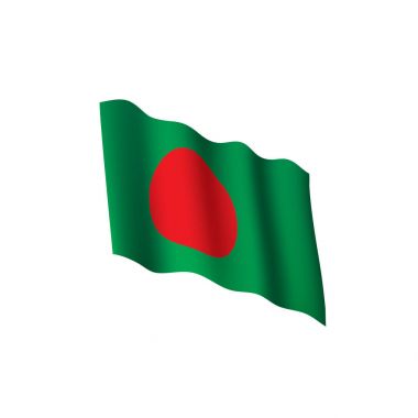bangladeş bayrağı, vektör illüstrasyonu
