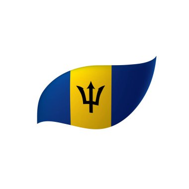 barbados bayrağı, vektör illüstrasyonu