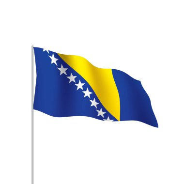Bosna-Hersek bayrağı, vektör çizim