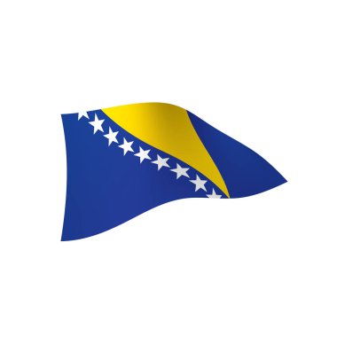 Bosna-Hersek bayrağı, vektör çizim