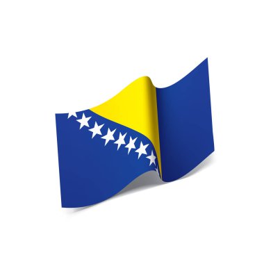 Bosna-Hersek bayrağı, vektör çizim